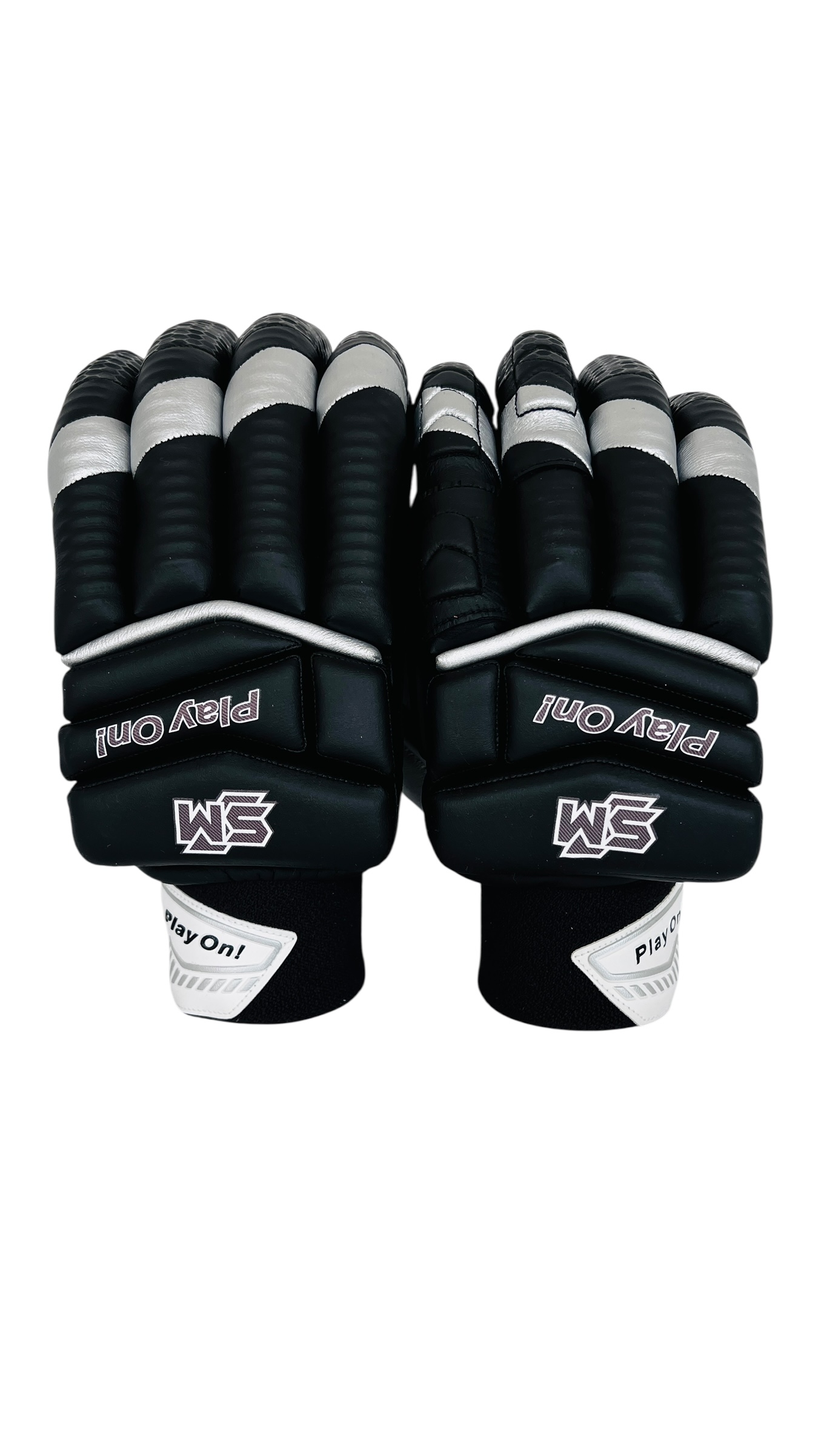 SM IPL Black&Silver Batting Gloves MRH