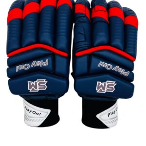 SM IPL Navy&Red Batting Gloves MRH
