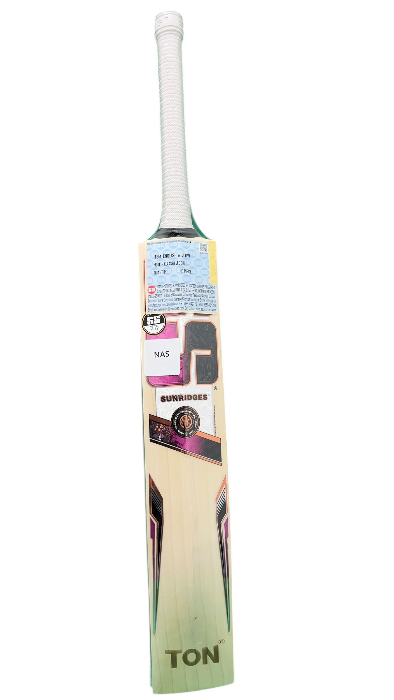 SS Klaasen Leo 3.0 Cricket Bat - Image 3